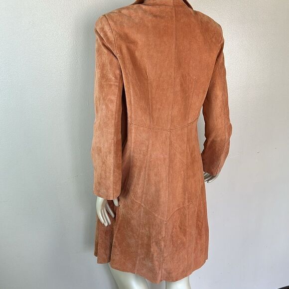 New COLDWATER CREEK open front suede duster jacket size 12 NWT leather - Picture 4 of 8